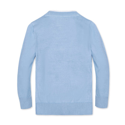 Baby Boy Organic Tipped Blue Cardigan