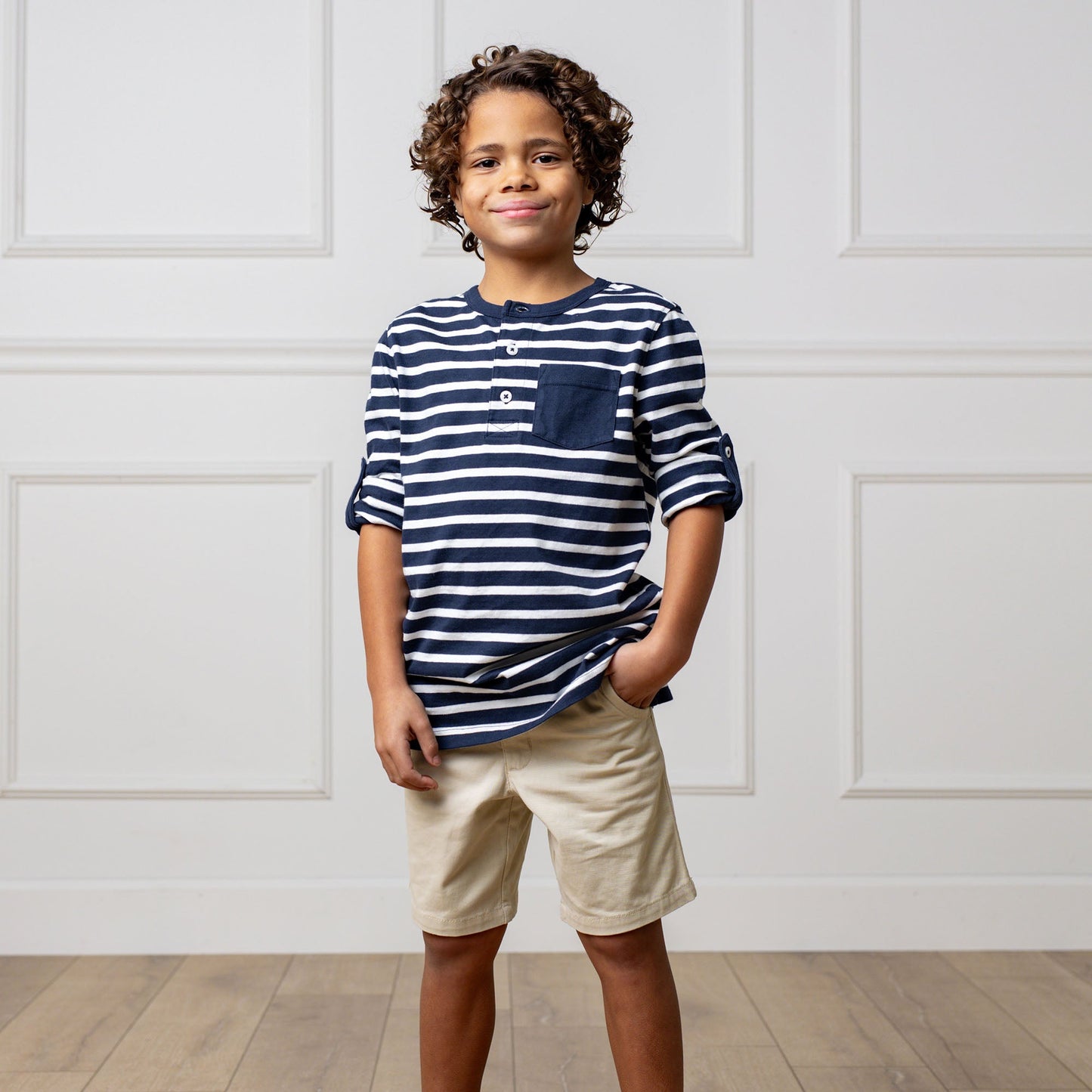 Boys Organic Stretch Chino Short