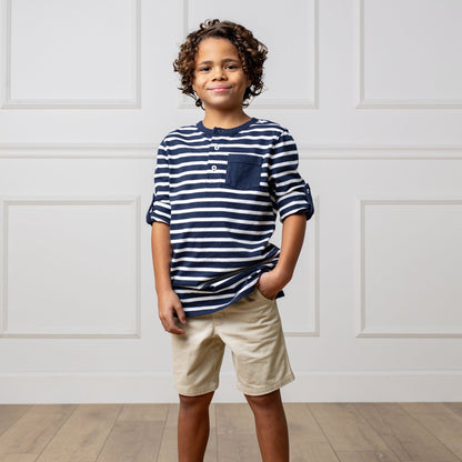 Boys Organic Stretch Chino Short