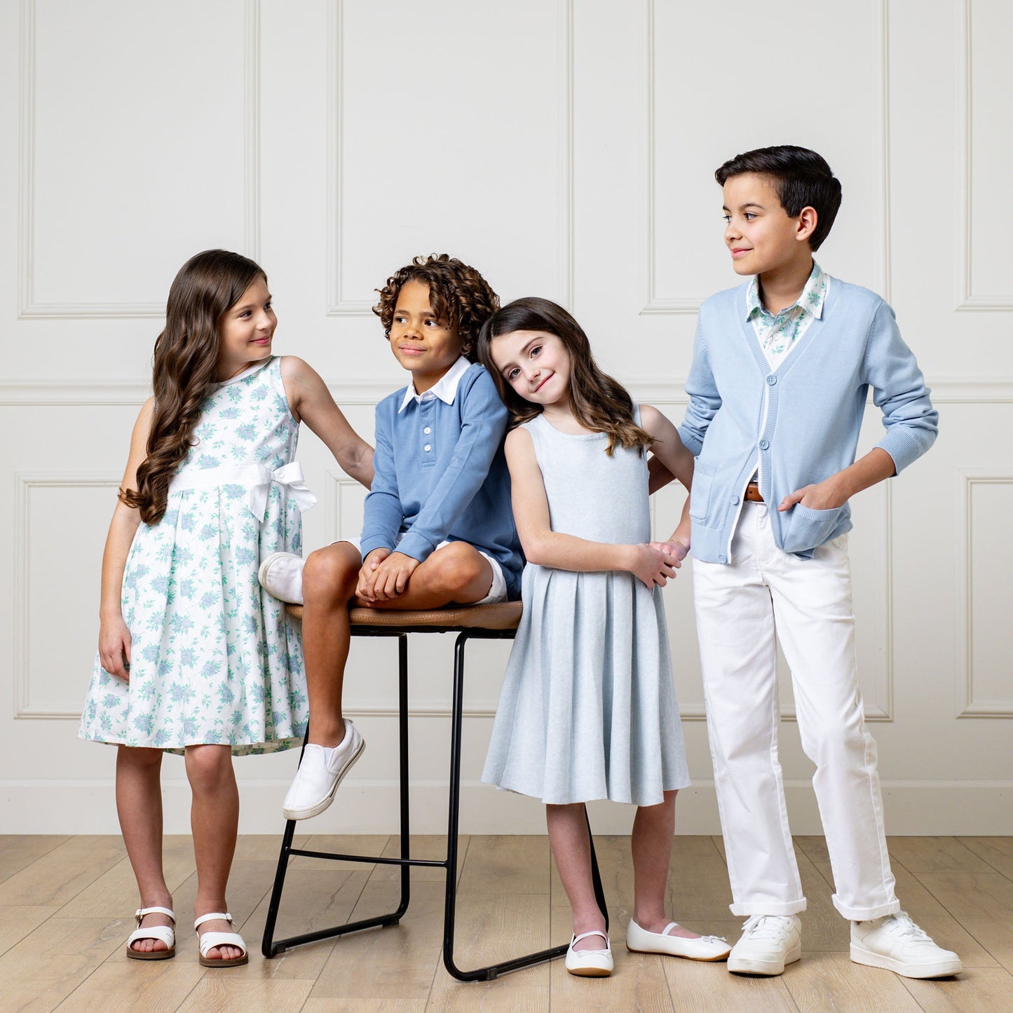 Organic Girls Pleated Sweater Dress