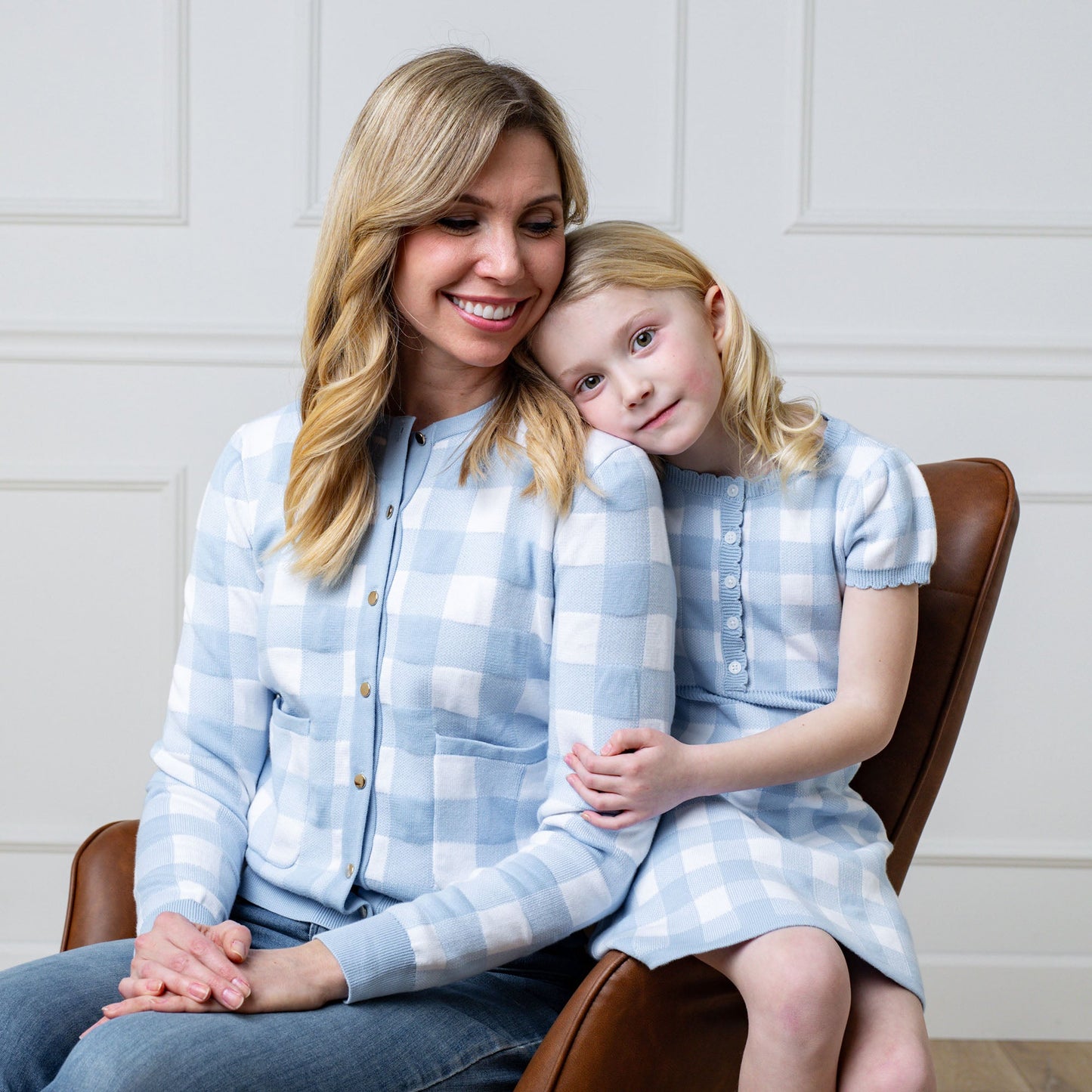 Girls Organic Button Front Sweater Dress
