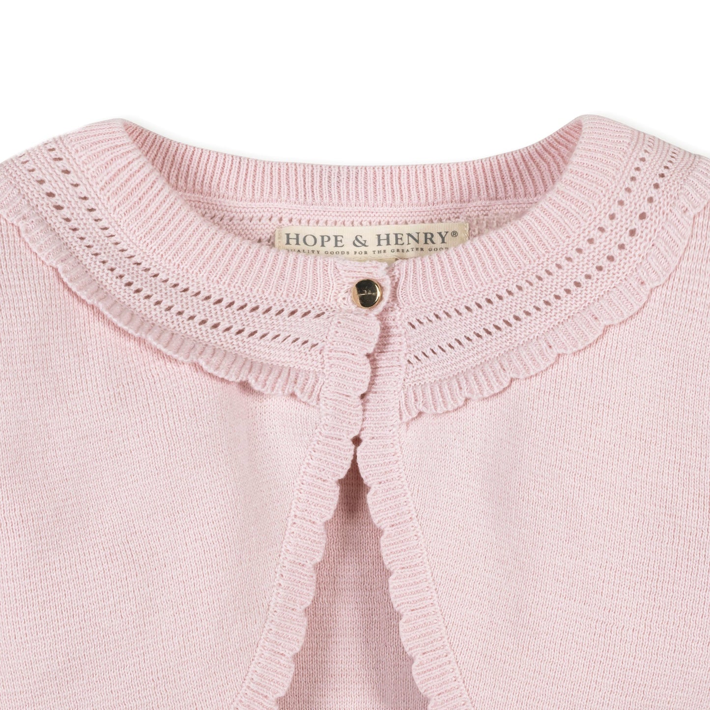 Baby Girl Organic Cropped Special Cardigan