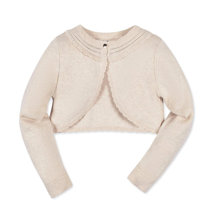 Girls Organic Cropped Special Cardigan