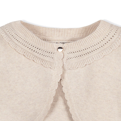 Girls Organic Cropped Special Cardigan