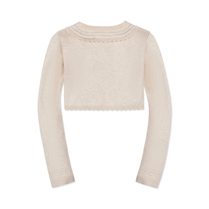 Girls Organic Cropped Special Cardigan