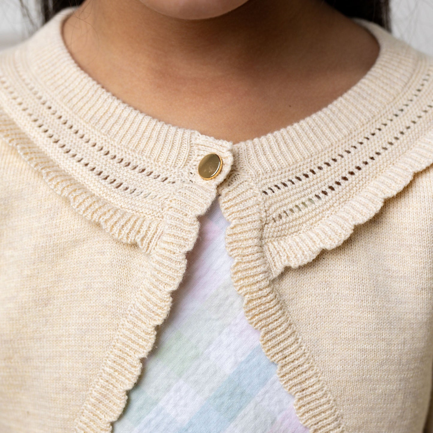 Girls Organic Cropped Special Cardigan