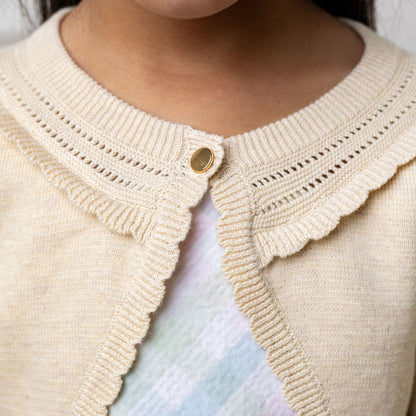 Girls Organic Cropped Special Cardigan