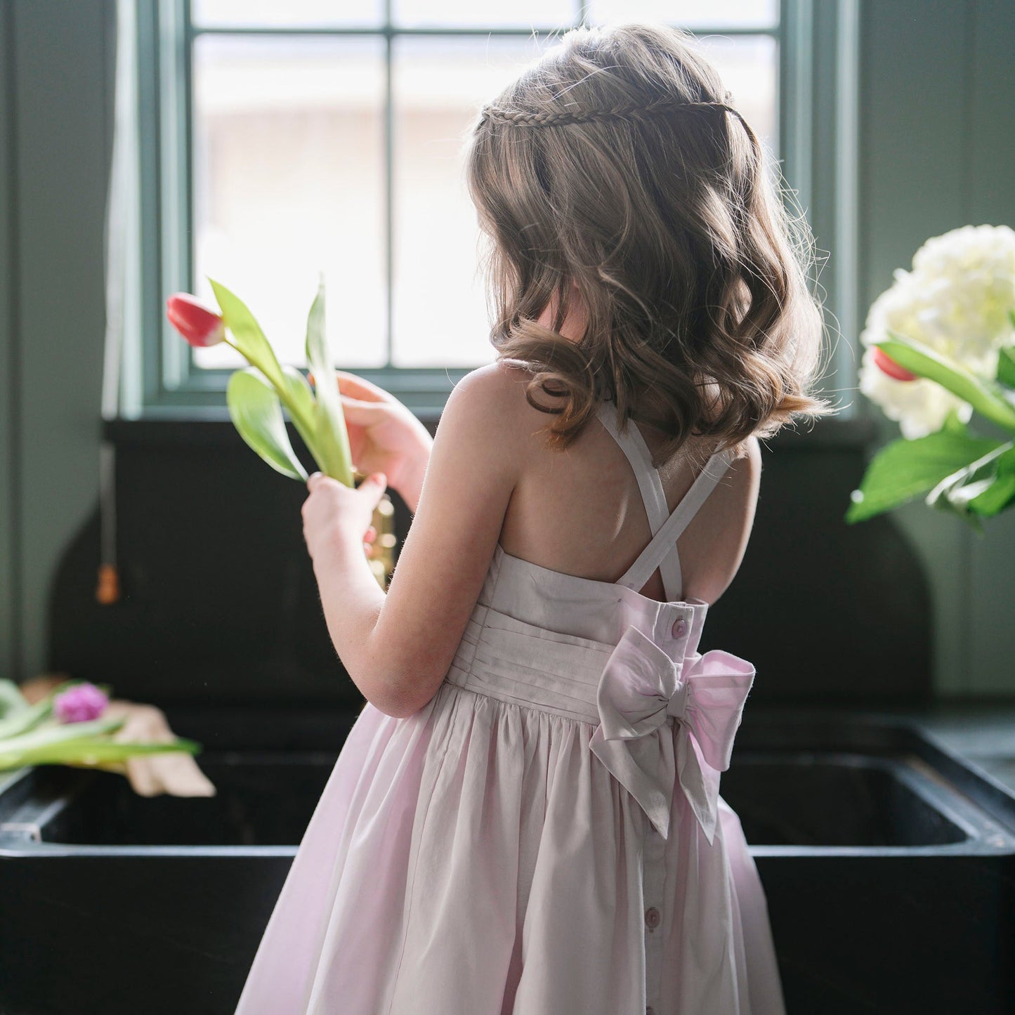 Organic Girls Embroidered Special Sundress