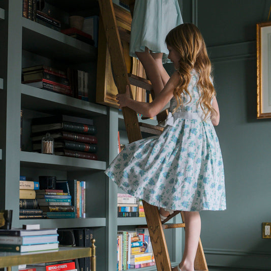 Girls Linen Tea Dress