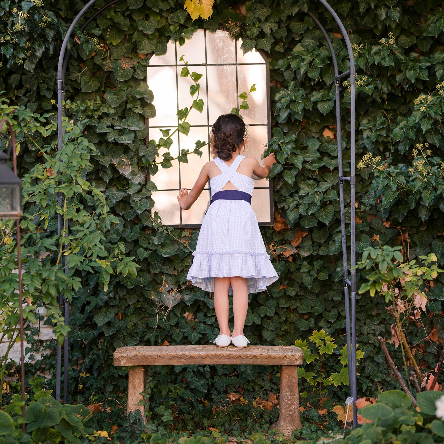 Girls Organic Cross Back Party Dress