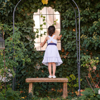 Girls Organic Cross Back Party Dress