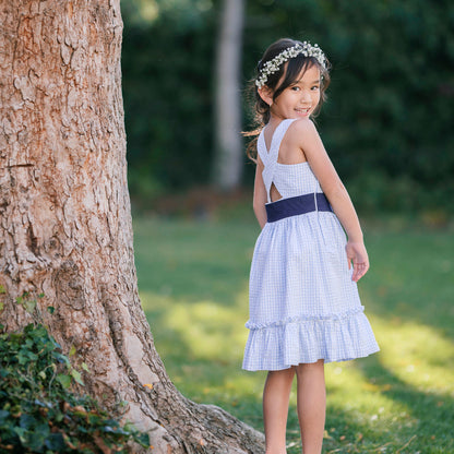 Girls Organic Cross Back Party Dress