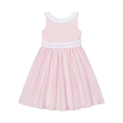 Organic Girls Sateen Party Dress - Pale Pink