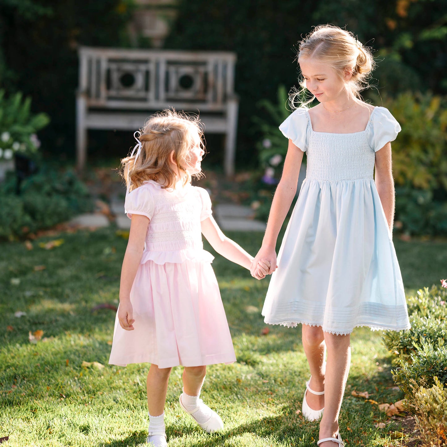 Organic Girls Sateen Flower Dress