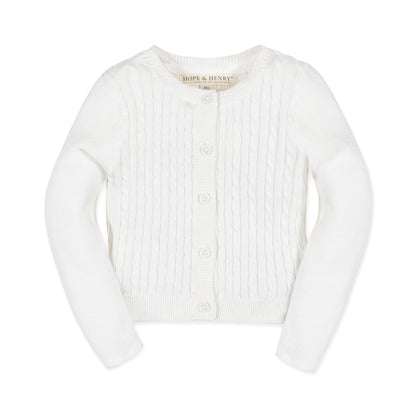 Baby Organic Cable Cardigan Sweater