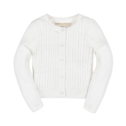 Baby Organic Cable Cardigan Sweater