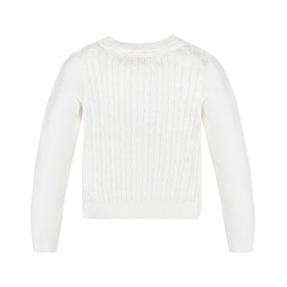 Baby Organic Cable Cardigan Sweater