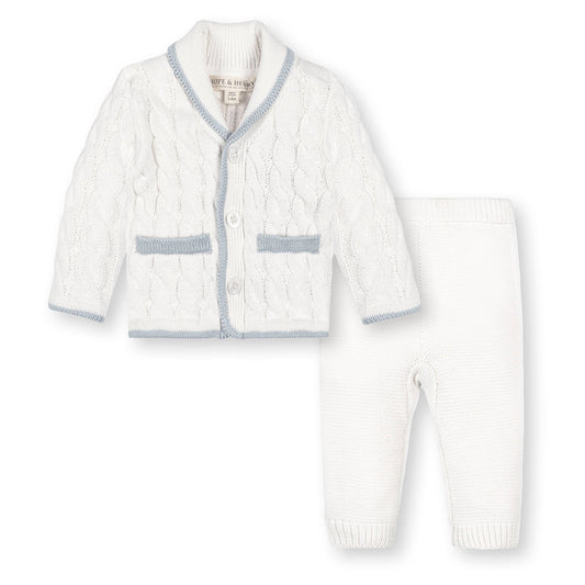 Organic Baby Cardigan and Legging Set