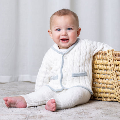 Organic Baby Cardigan and Legging Set