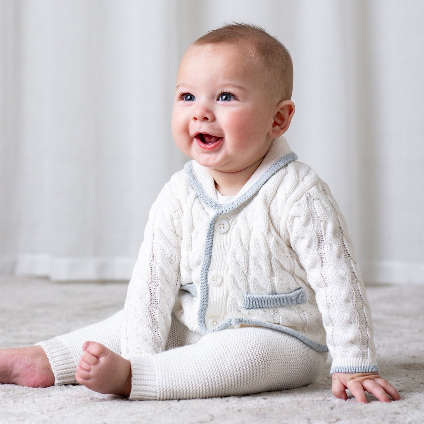 Organic Baby Cardigan and Legging Set
