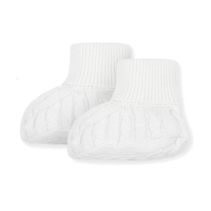 Organic Baby Sweater Beanie and Bootie Set