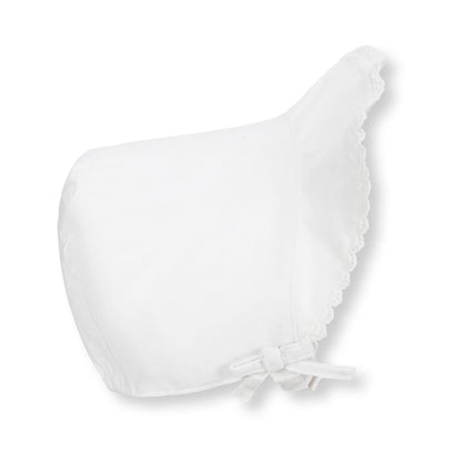 Brimmed Linen Baby Bonnet