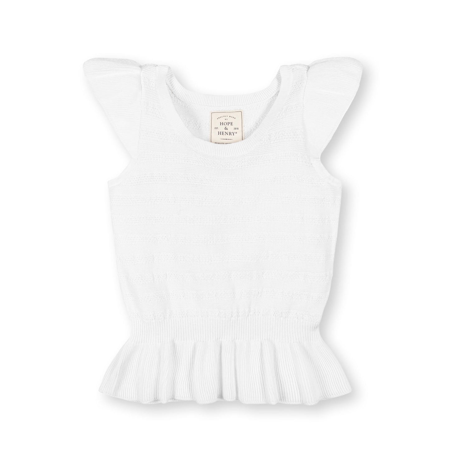 Women's Organic Peplum Sweater Top