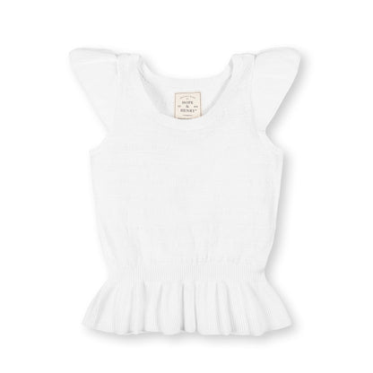 Women's Organic Peplum Sweater Top