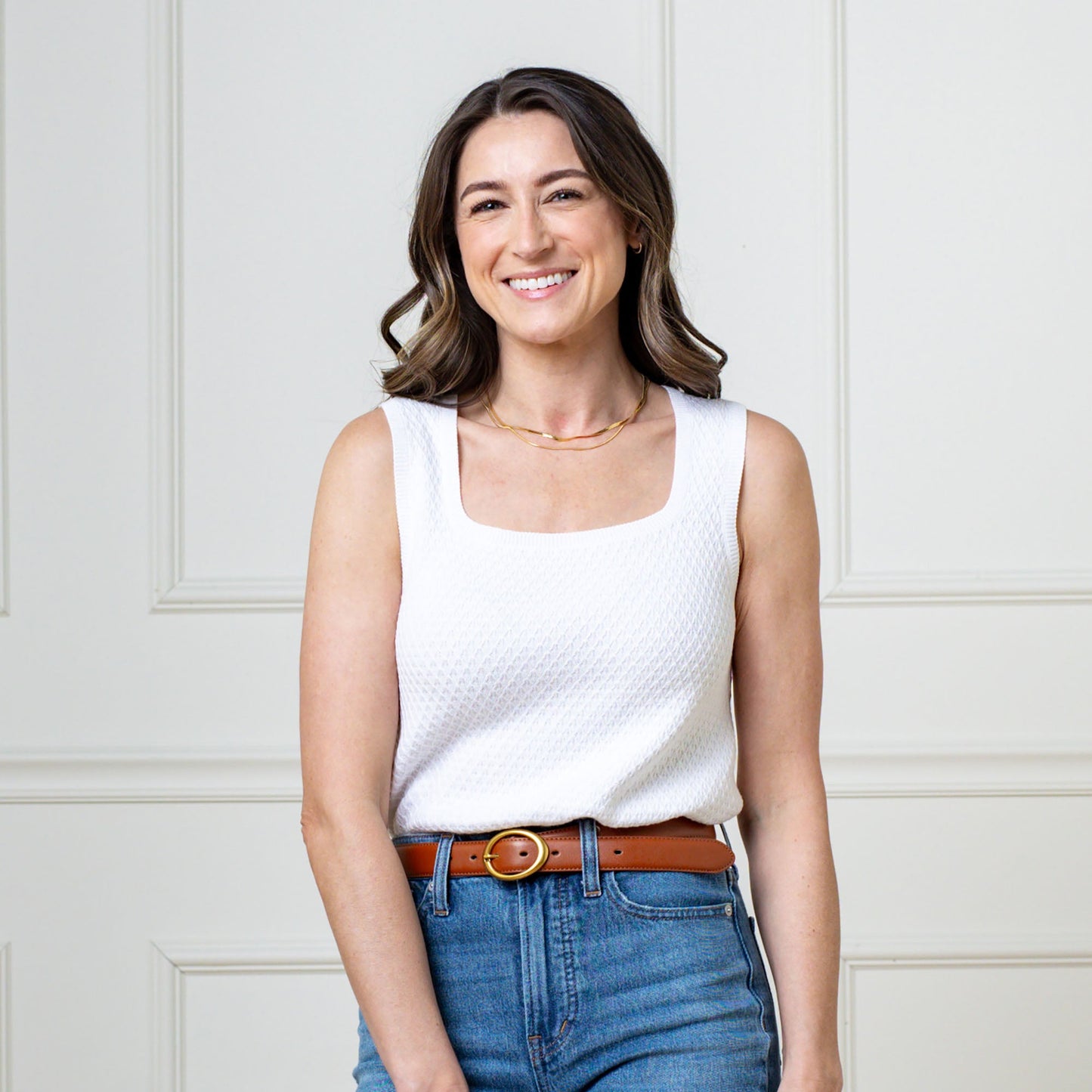 Women's Organic Scoop Neck Sweater Tank