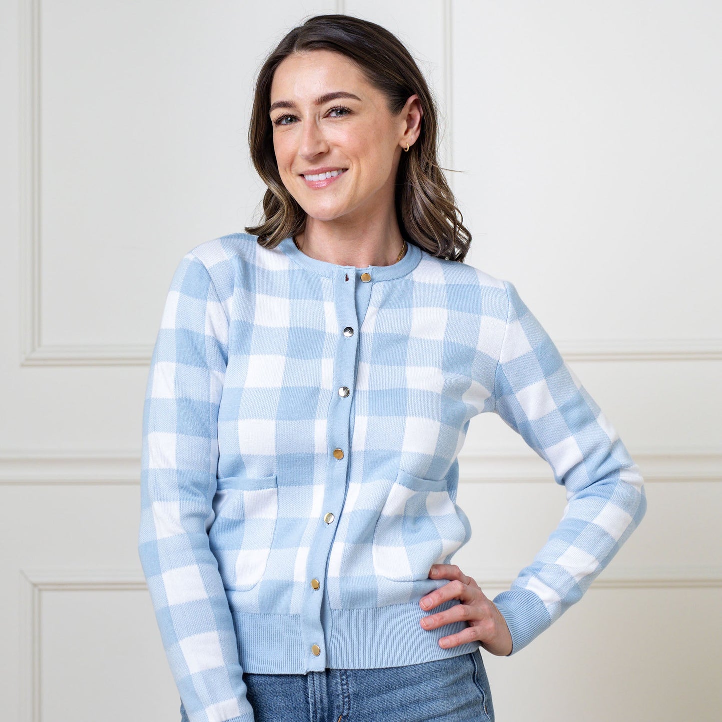 Women's Organic Tweed Sweater Cardigan