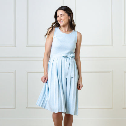 Women's Organic Pleated Sweater Knit Dress