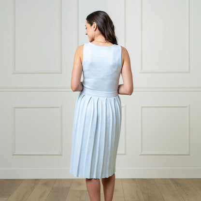 Women's Organic Pleated Sweater Knit Dress