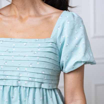 Women's Ruched Linen Dress