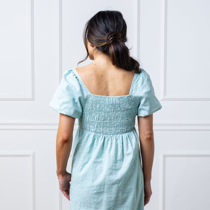 Women's Ruched Linen Dress