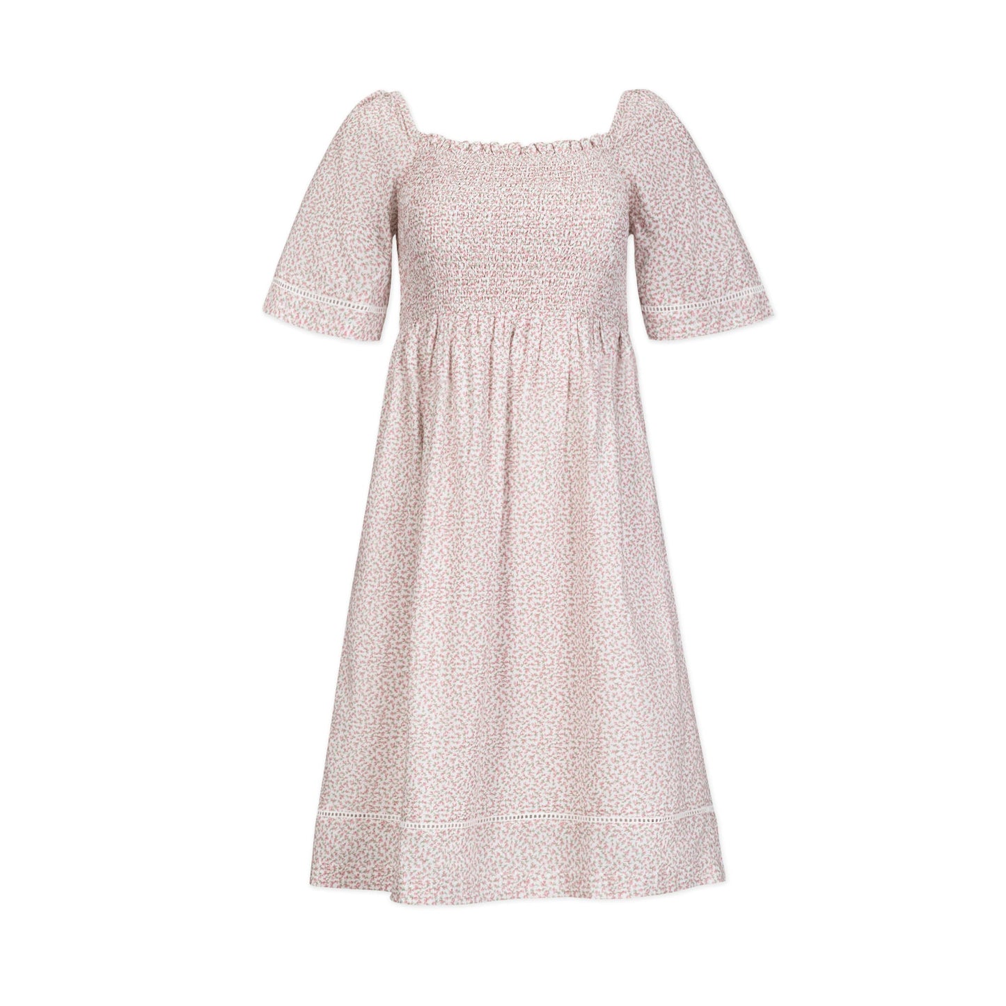 Women's Organic Bell Sleeve Smocked Dress