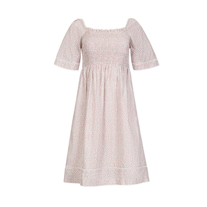 Women's Organic Bell Sleeve Smocked Dress