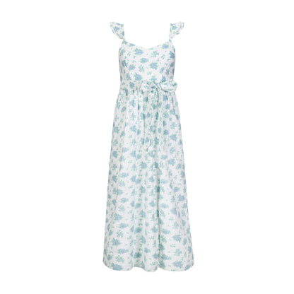Women's Linen Flutter Party Dress