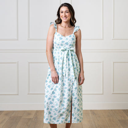 Women's Linen Flutter Party Dress