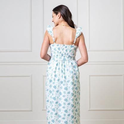 Women's Linen Flutter Party Dress