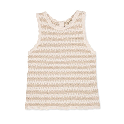 Women's Organic Button Back Sweater Tank