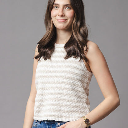 Women's Organic Button Back Sweater Tank