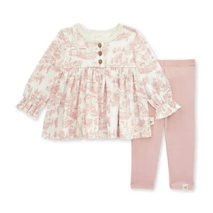 Organic Baby / Toddler Outfit - Meet Me In Paris Tunic & Legging Set