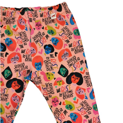 Organic Toddler Leggings - We Rise by Lifting Others