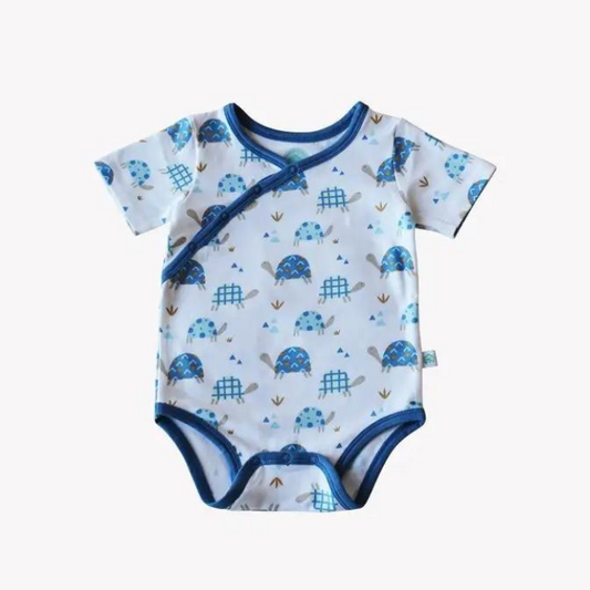 Organic Baby Bodysuit - Toby Tortoise