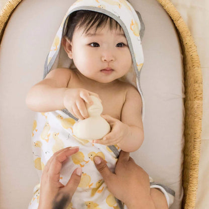 2 Pack Organic Cotton Hooded Towels Set - Little Ducks