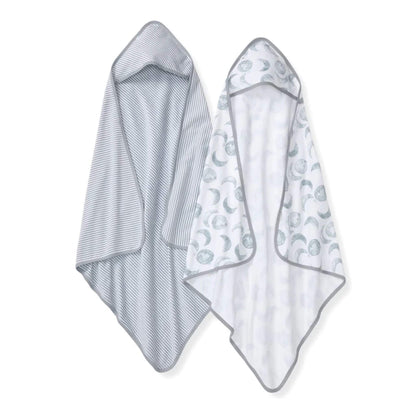 2 Pack Organic Knit Terry Towel Set - Hello Moon