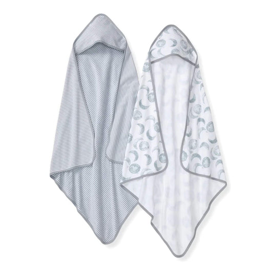 2 Pack Organic Knit Terry Towel Set - Hello Moon