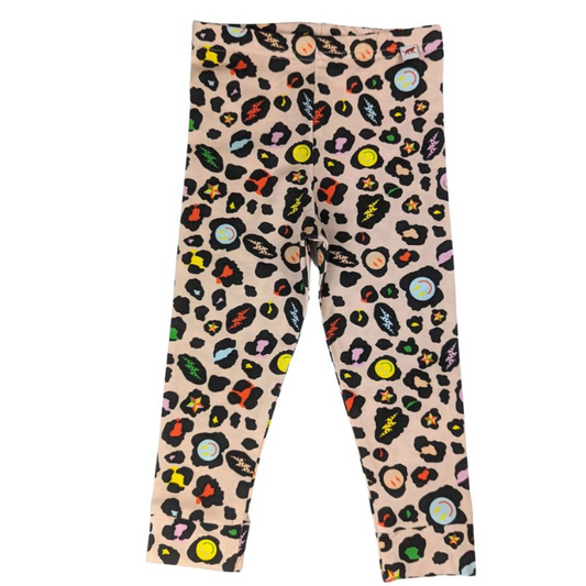 Organic Toddler Leggings - Electric Leopard