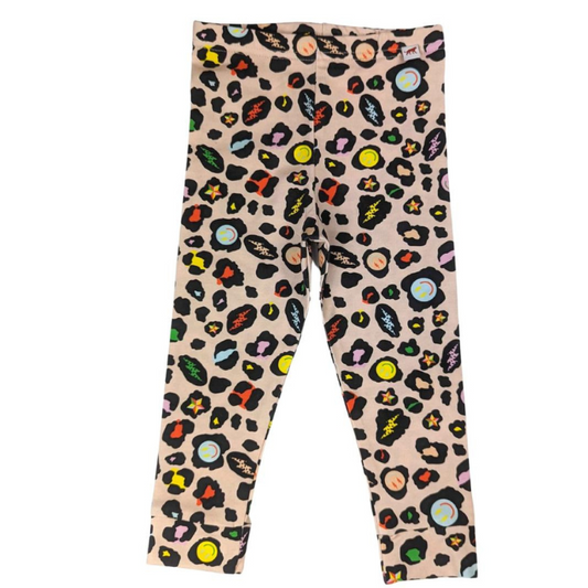 Organic Baby / Toddler Leggings - Electric Leopard