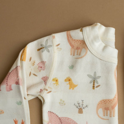 Rose Dino Family Organic Cotton Pajamas